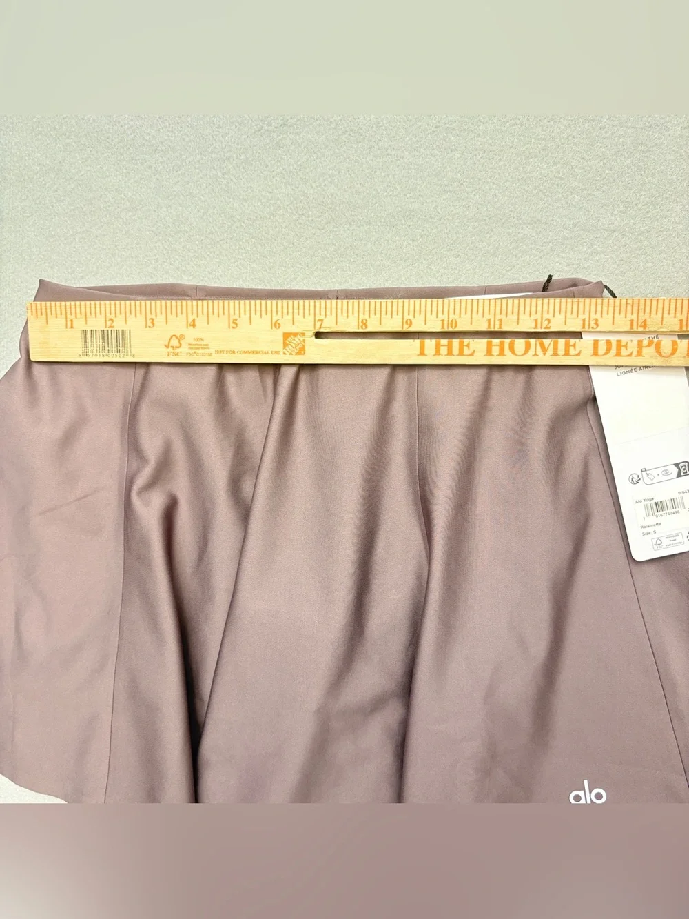 Alo Yoga Airlift Down The Line Tennis Skirt Raisinette NWT Size S